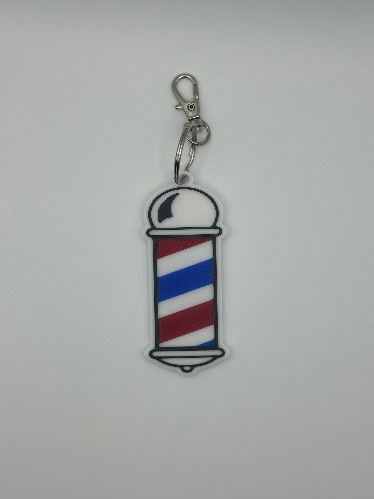 NFC BARBER POLE KEYCHAIN