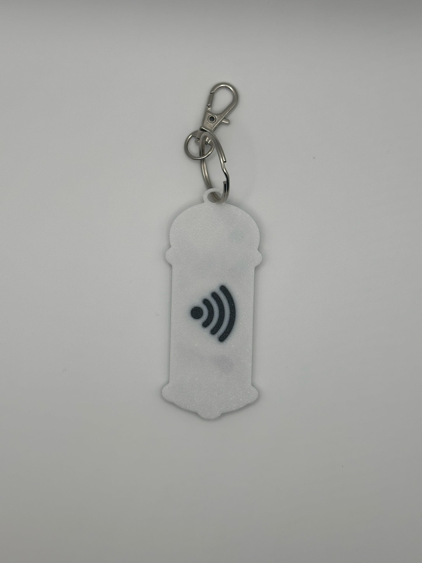 NFC BARBER POLE KEYCHAIN